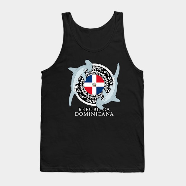 Hammerhead Shark Diving Dominican Republic Tank Top by NicGrayTees